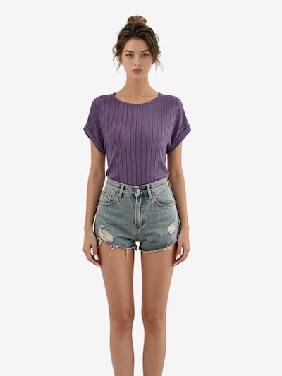 Yesfashion Shirt in XL in Purple, Item view