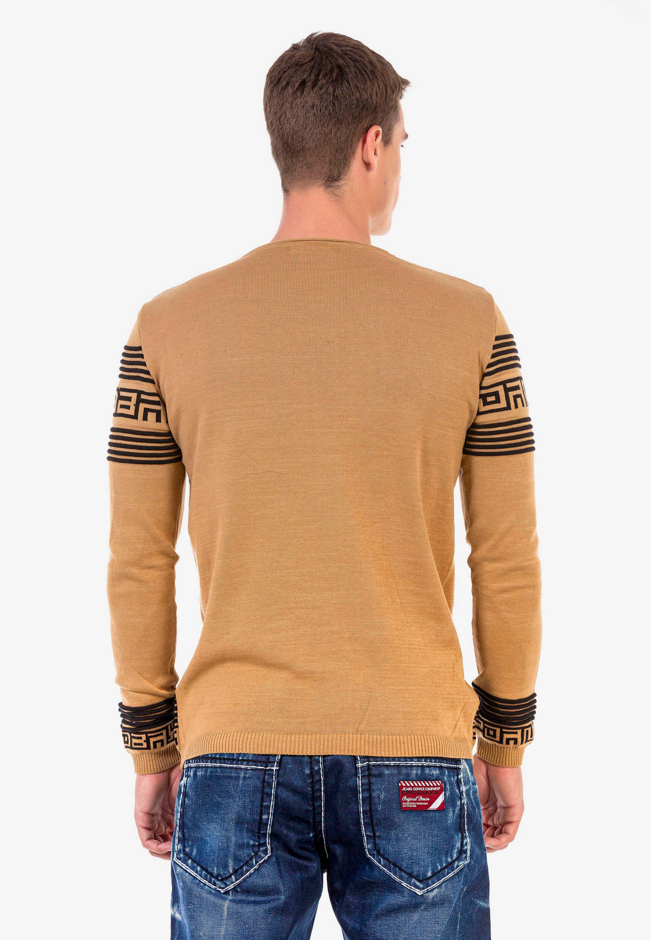 Männer Pullover & Strick CIPO & BAXX Strickpullover in Dunkelbraun - LR81782 Männer Pullover & Strick CIPO & BAXX Strickpullover in Dunkelbraun - LR81782