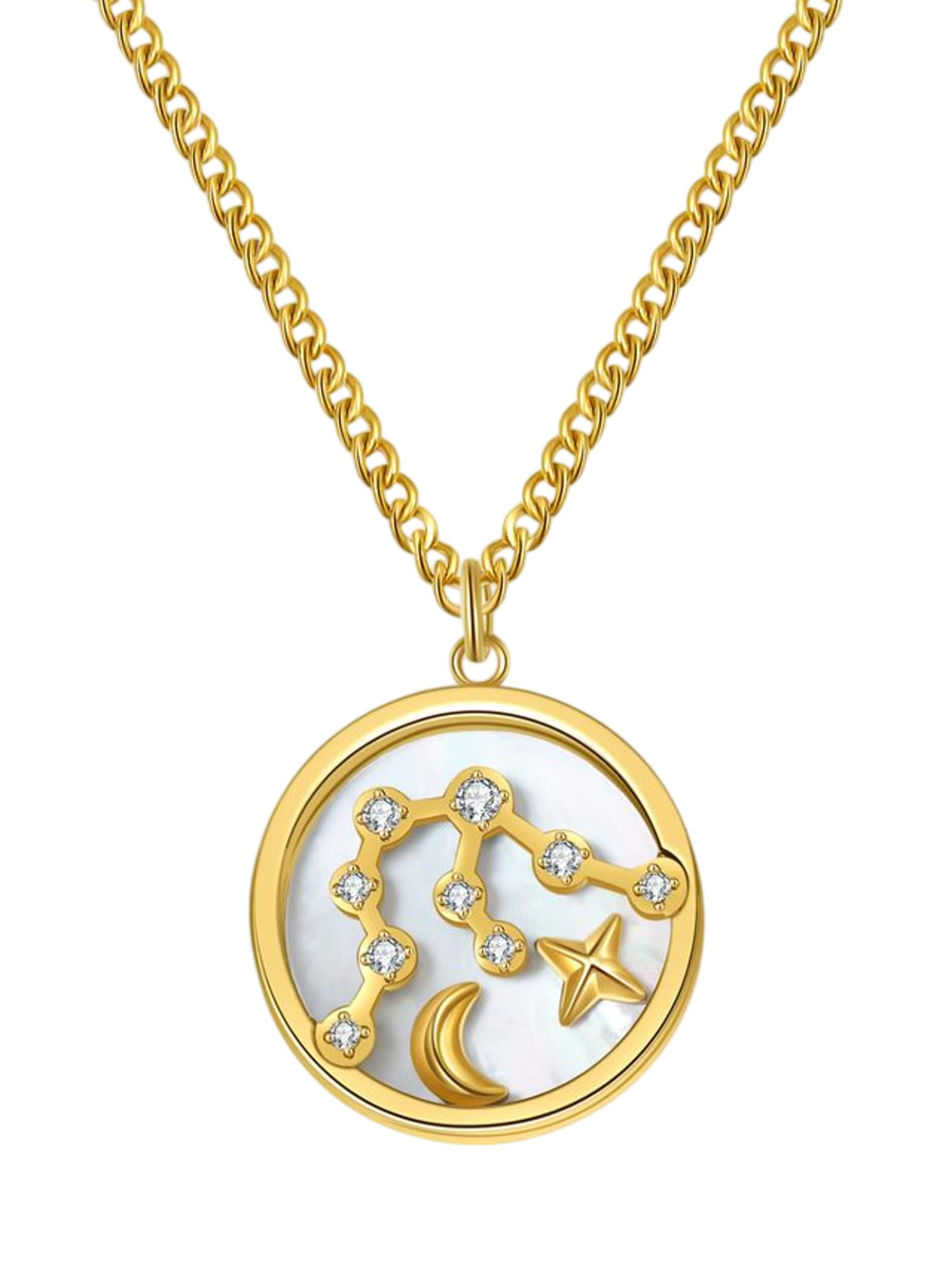 Hey Happiness Necklace 'Starry Aquarius' in Gold