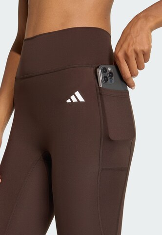 ADIDAS PERFORMANCE Skinny Sports trousers in Brown