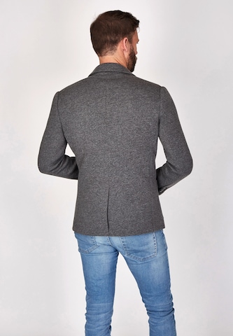 Coupe regular Veste de costume Steffen Klein en gris