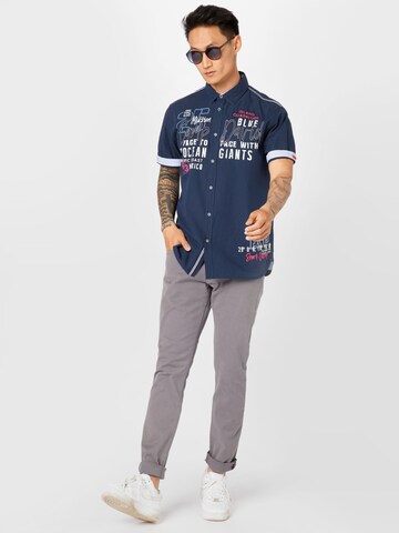 CAMP DAVID Regular fit Overhemd in Blauw