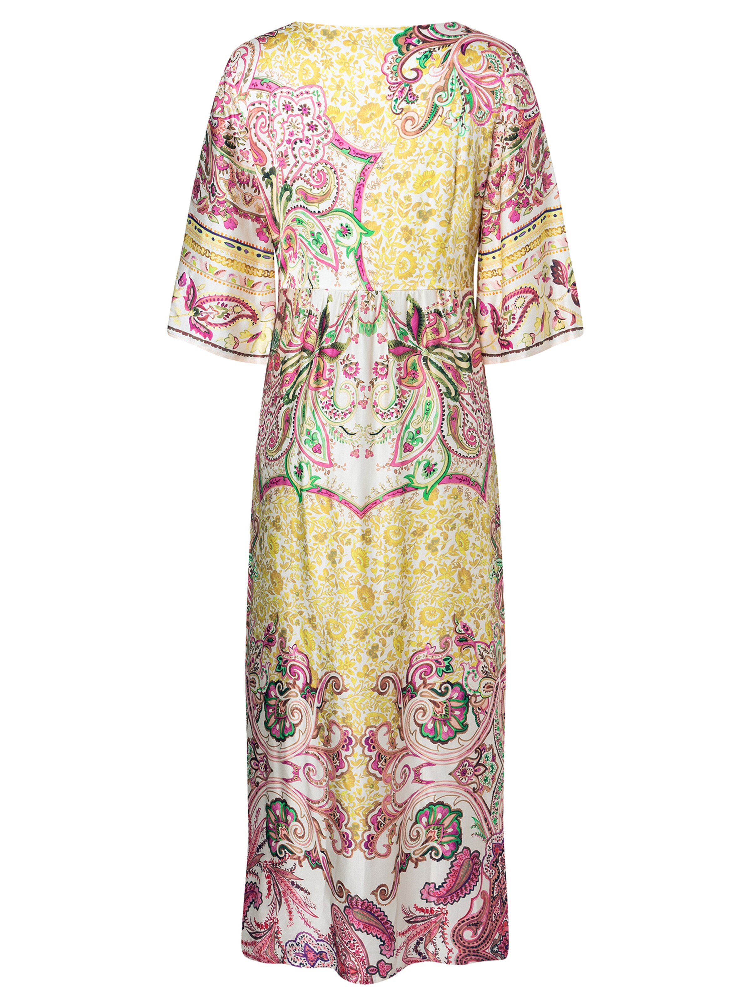 Ana Alcazar Jurk 'Wavora' in Geel