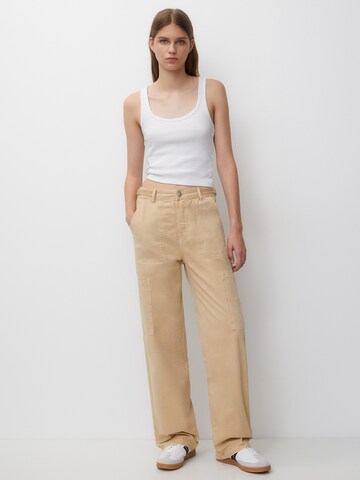 Pull&Bear Loosefit Housut värissä beige: etupuoli