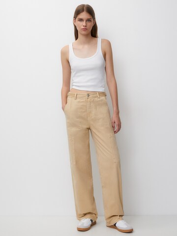 Loosefit Pantaloni di Pull&Bear in beige: frontale