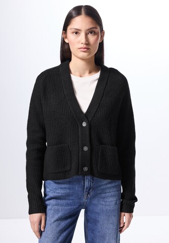 Street One Studio Strickjacke in Schwarz: Vorderseite