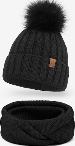 Bonnet '70100 Set' Vivisence en noir : devant