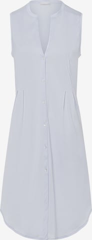 Hanro Nightgown 'Cotton Deluxe' in Blue: front