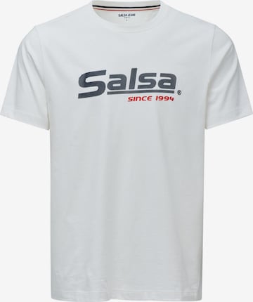 Salsa Jeans T-Shirt in Weiß: Vorderseite