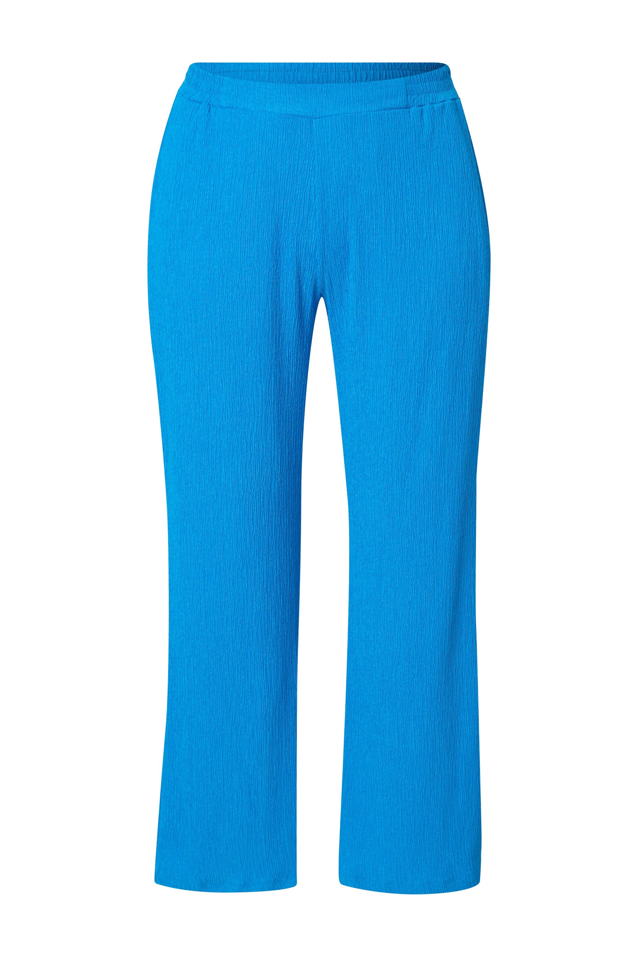 Ulla Popken Wide Leg Hose in Blau: Vorderseite