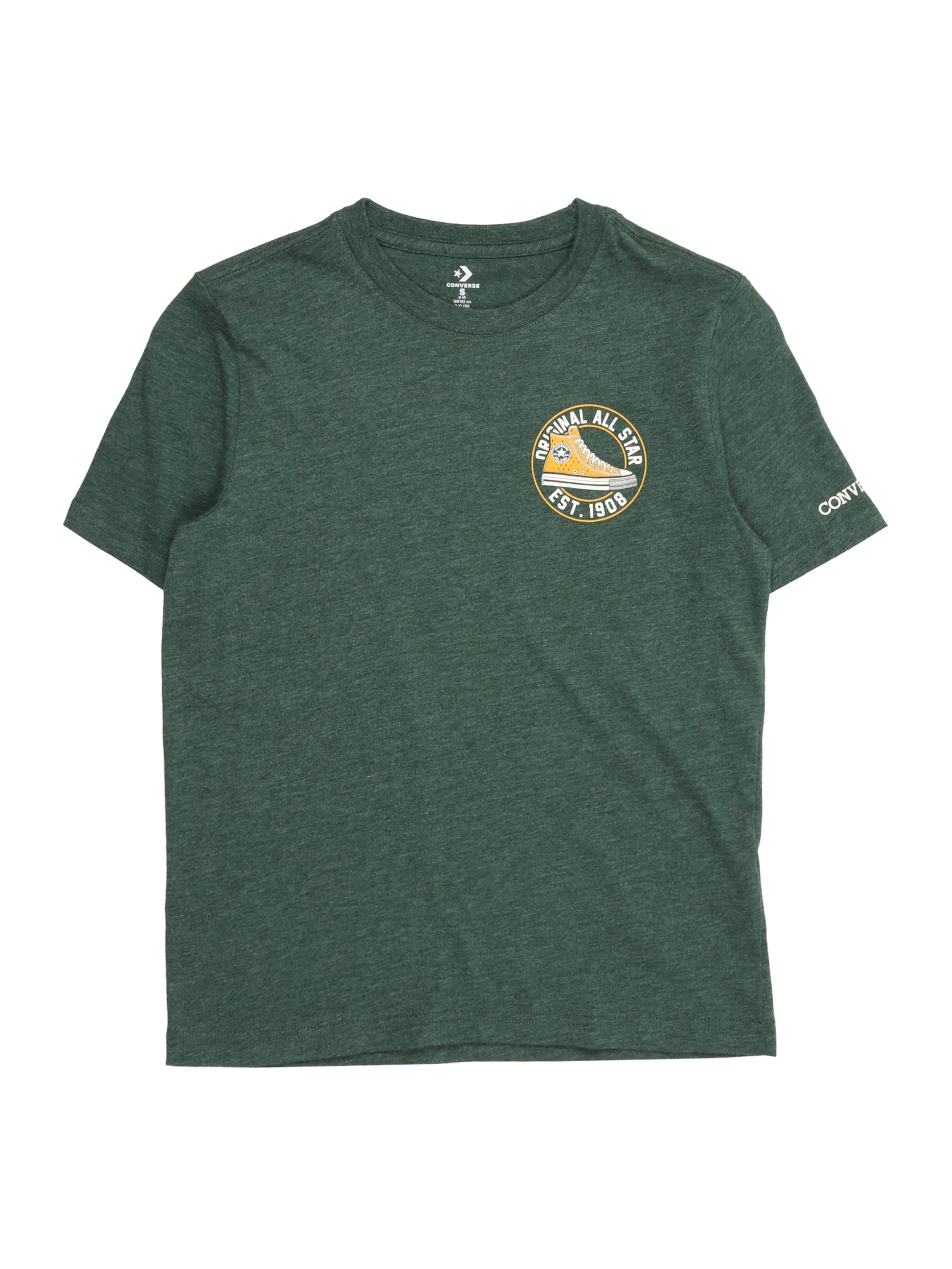 CONVERSE Tričko - Zelená: predná strana