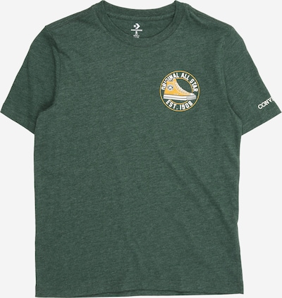 CONVERSE Majica u žuta / tamno zelena / bijela, Pregled proizvoda