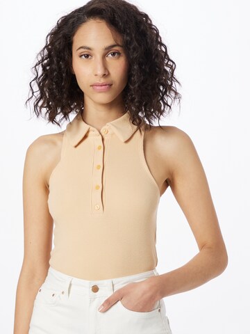 Abercrombie & Fitch - Top en beige: frente