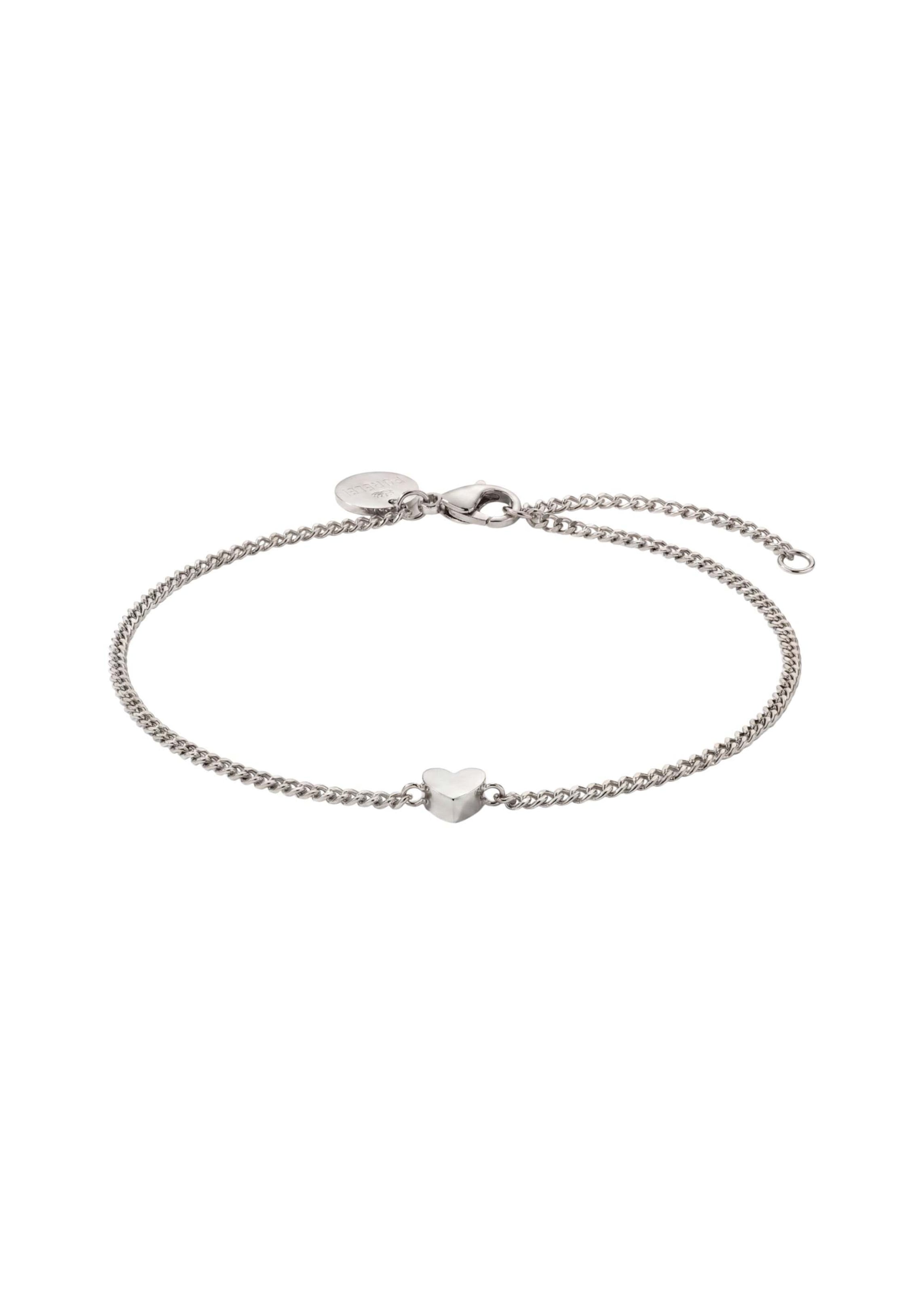 PURELEI Voetsieraden 'Tiny Heart' in Zilver: voorkant