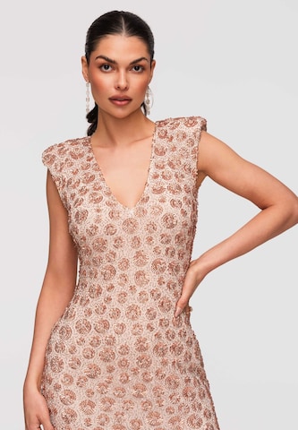 Ombre Evening dress in Beige