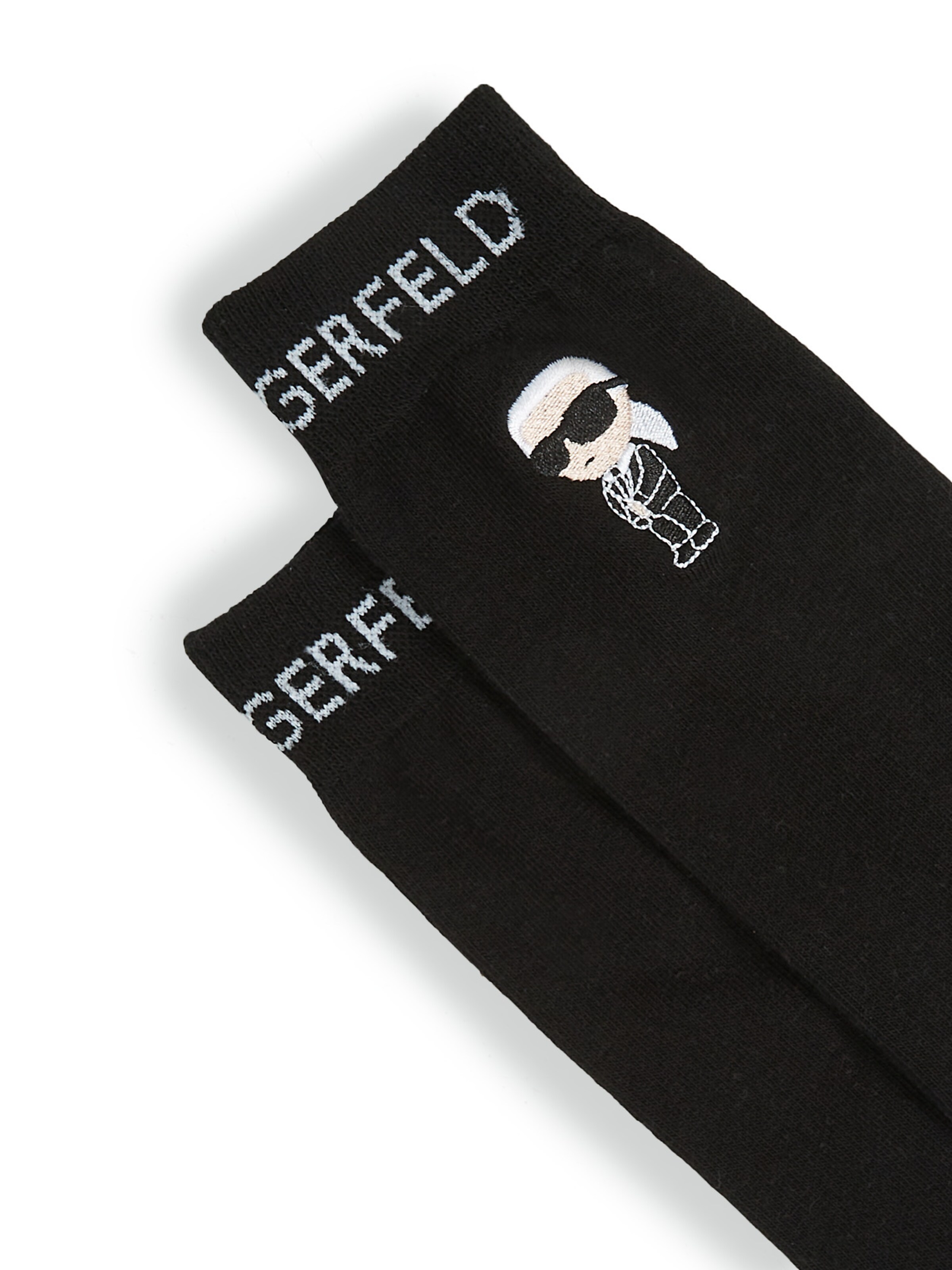 Karl Lagerfeld - Meias 'Ikon' em preto