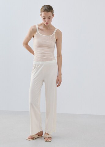 MANGO Pyjamahose 'Kiki' in Weiß