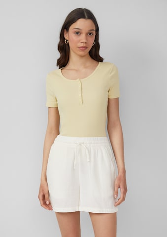 T-shirt QS en jaune : devant