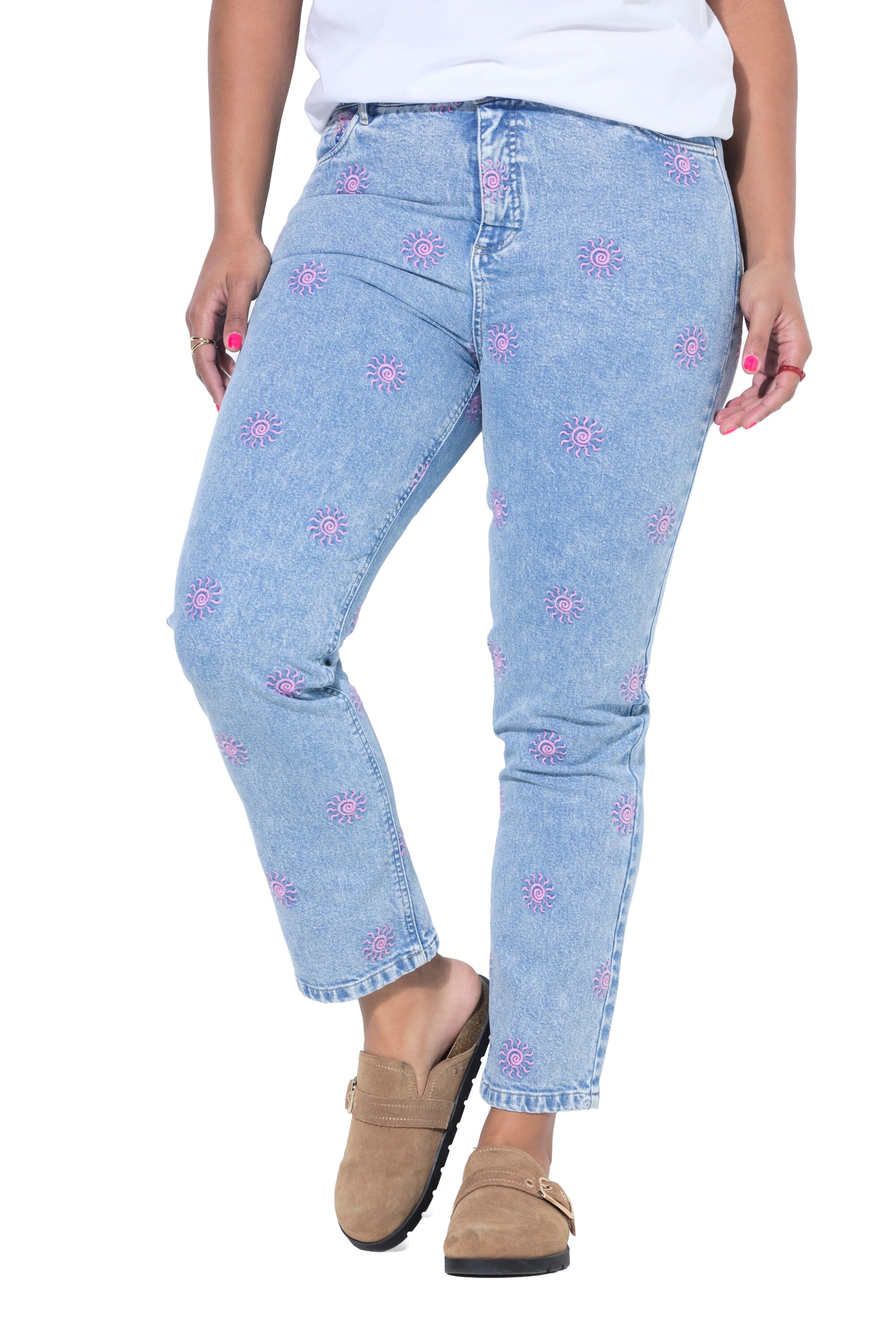 Studio Untold Slimfit Jeans in Blauw: voorkant