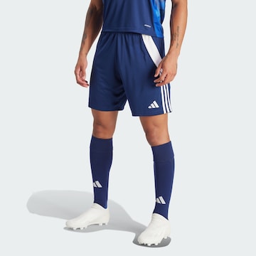 ADIDAS PERFORMANCE Regular Sportbroek 'Tiro 24' in Blauw: voorkant