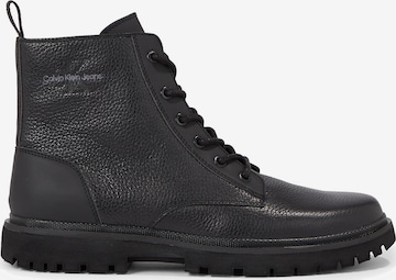 Calvin Klein Jeans Lace-Up Boots in Black