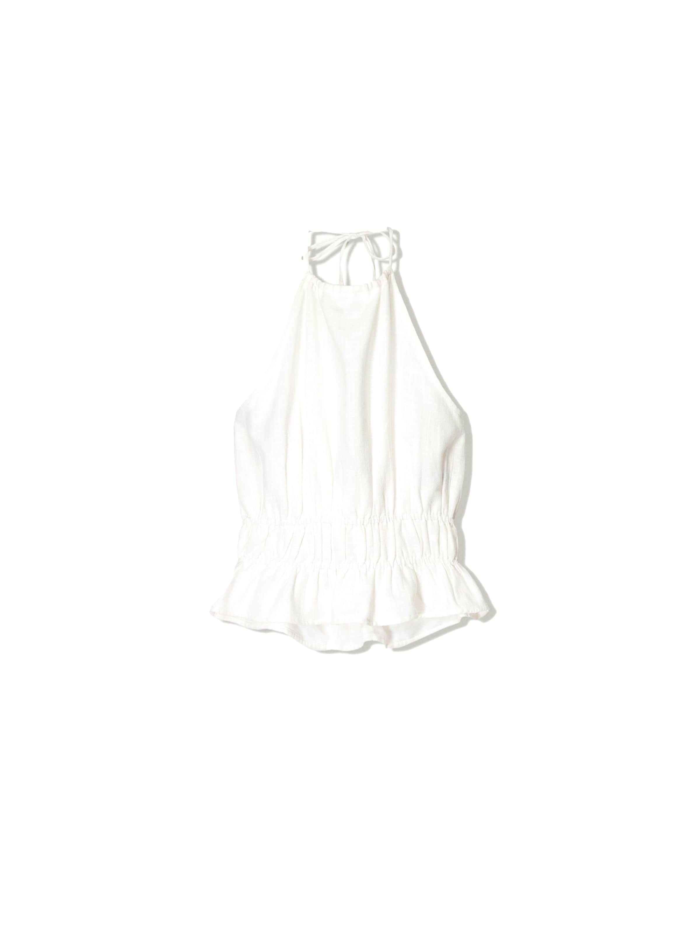 Bershka Top in White: front