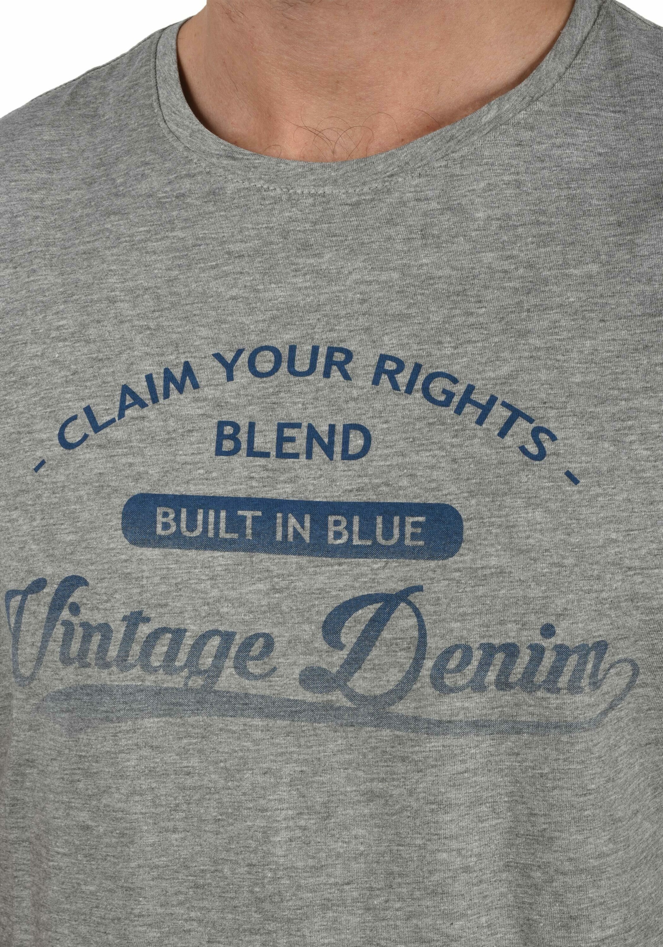 T-Shirt 'PILO' BLEND en gris