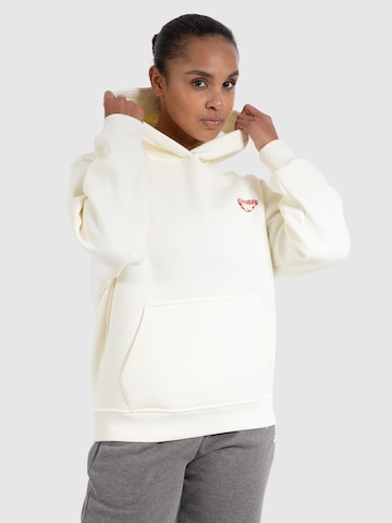 Smilodox Sportief sweatshirt 'Riva' in Beige: voorkant