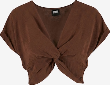 Urban Classics Bluse in Braun: Vorderseite