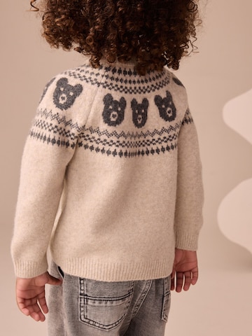 Next Sweater 'Fairisle' in Beige