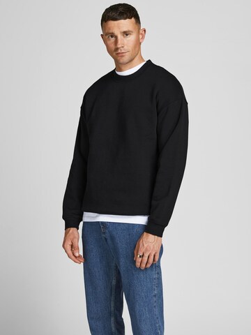 JACK & JONES Sweatshirt 'Brink' in Zwart: voorkant