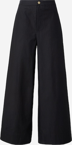 Barbour International Широкий Штаны 'Alexis' в Черный: спереди