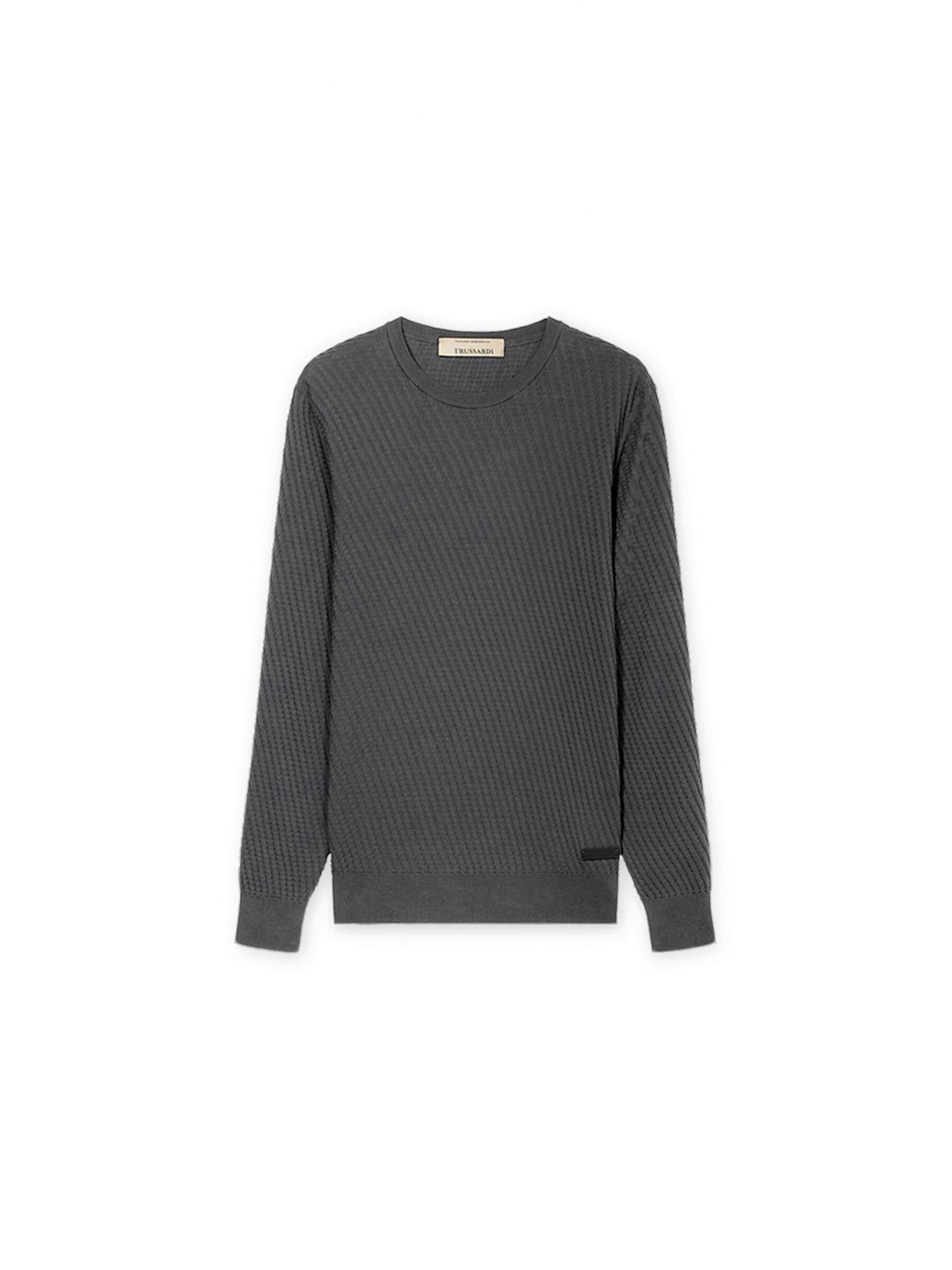 Trussardi Sweater in Grey: front