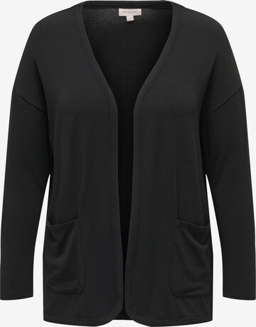 ONLY Carmakoma Knit Cardigan in Black: front