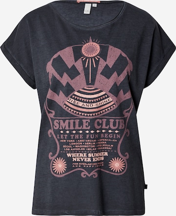 QS T-Shirt in Schwarz: Vorderseite