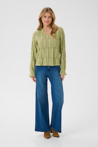 Cream Bluse 'Tully' i grøn