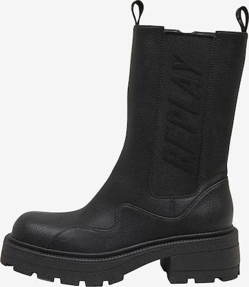 Bottes 'Brigitte' REPLAY en noir : devant