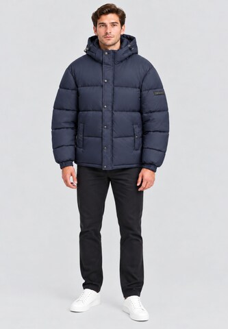 Elara Winterjas in Blauw: voorkant