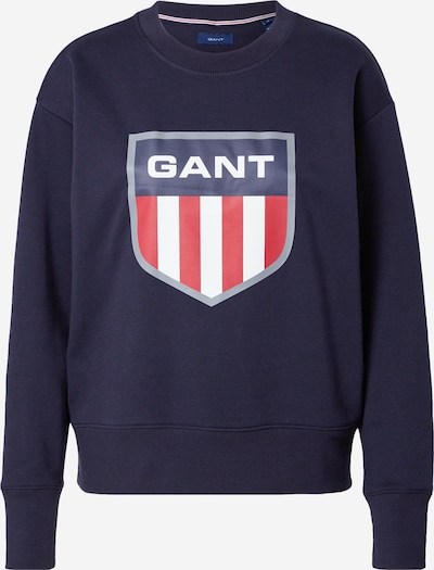 GANT Sweatshirt in marine / dunkelgrau / rot / weiß, Produktansicht