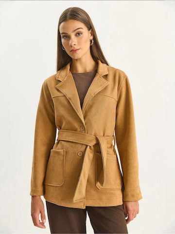 Bianco Lucci Tussenjas in Beige: voorkant