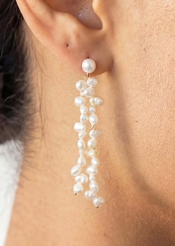 PURELEI - Brincos 'Pearl Muse' em branco
