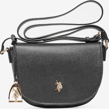U.S. POLO ASSN. Schoudertas in Zwart: voorkant