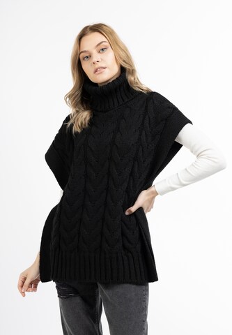 DreiMaster Vintage Pullover in Schwarz: predná strana