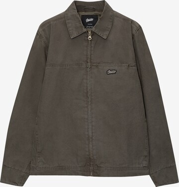 Pull&Bear Between-Season Jacket in Green: front