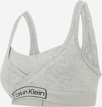 Calvin Klein Underwear Bralette Nursing Bra 'Reimagined Heritage' in Grey: front