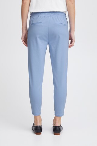 Coupe slim Pantalon 'KATE' ICHI en bleu