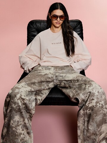 Bershka Majica | roza barva