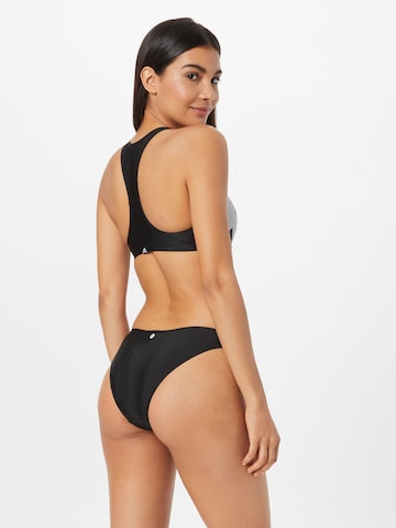 ADIDAS SPORTSWEAR Magas nyak Sport bikini 'Big Logo Graphic ' - fekete