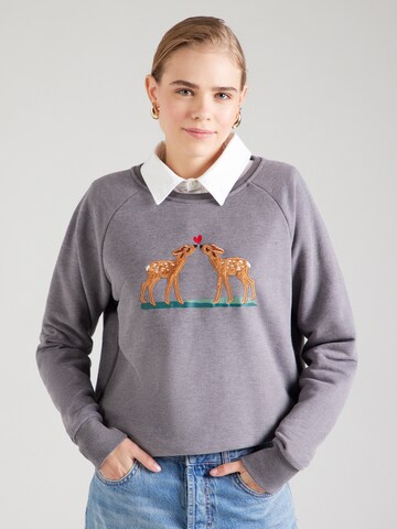 naketano - Sudadera 'Krokettenhorst' en gris: frente