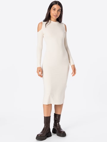 NU-IN Jurk in Beige: voorkant